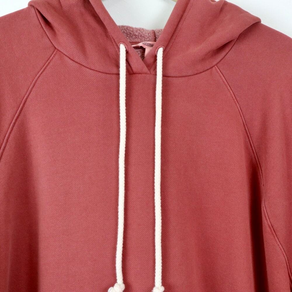 Goodthreads Men's XXL Pullover Fleece Hoodie Tunnel Pockets Red Orange - Picture 4 of 10